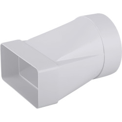 Plastový přechod pravoúhlý pr.125/60x204 mm