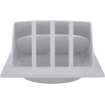 Plastová venkovní samočinná klapka s krytem průměr 100 mm