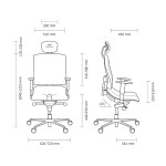 Ergonomická židle Ásana Alcantara line Violet