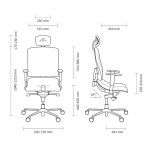Ergonomická židle Ásana Architekt Textil Graphite 